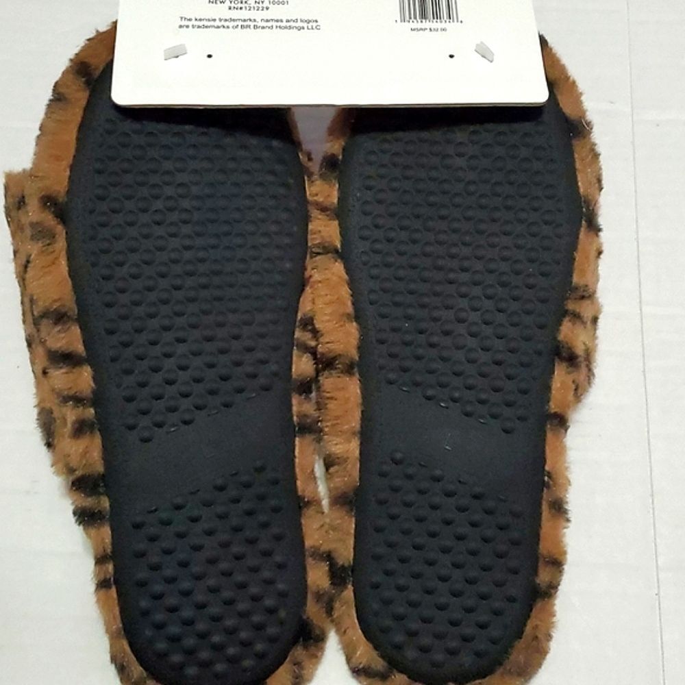 Kensie Leopard Print Soft Fuzzy Memory Foam Slipp… - image 6